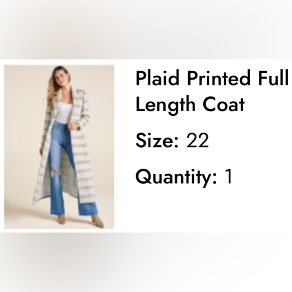 Full length coat